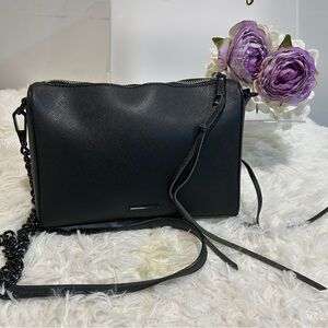 Rebecca Minkoff Black Crossbody Bag with Chain Strap